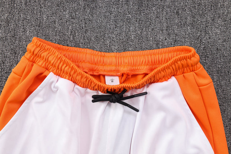 Conjunto de Moletom Nike Sportswear Tech Fleece com Touca Laranja e Branco