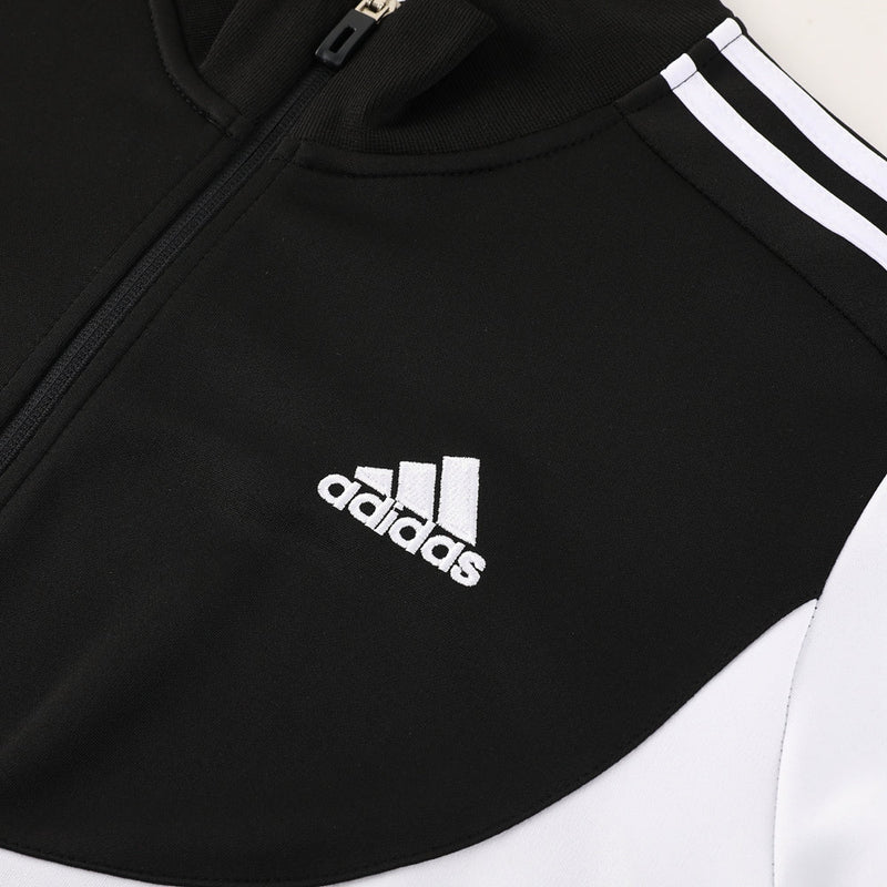 Conjunto de Frio Adidas Sportswear Cinza, Branco e Preto