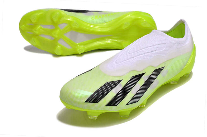 Chuteira Campo Adidas CrazyFast.1 LL FG Branca e Verde "Crazyrush Pack"