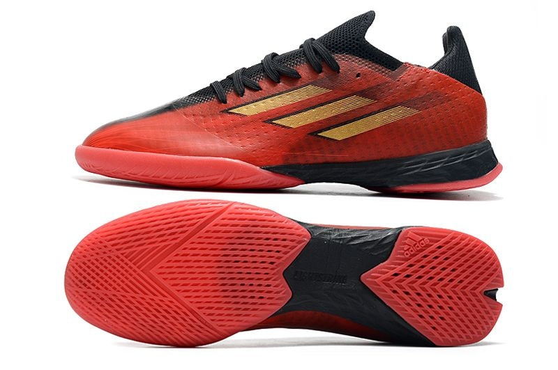 Chuteira Futsal Adidas X Speedflow.1 IC Vermelho e Preto "Showndown Pack"