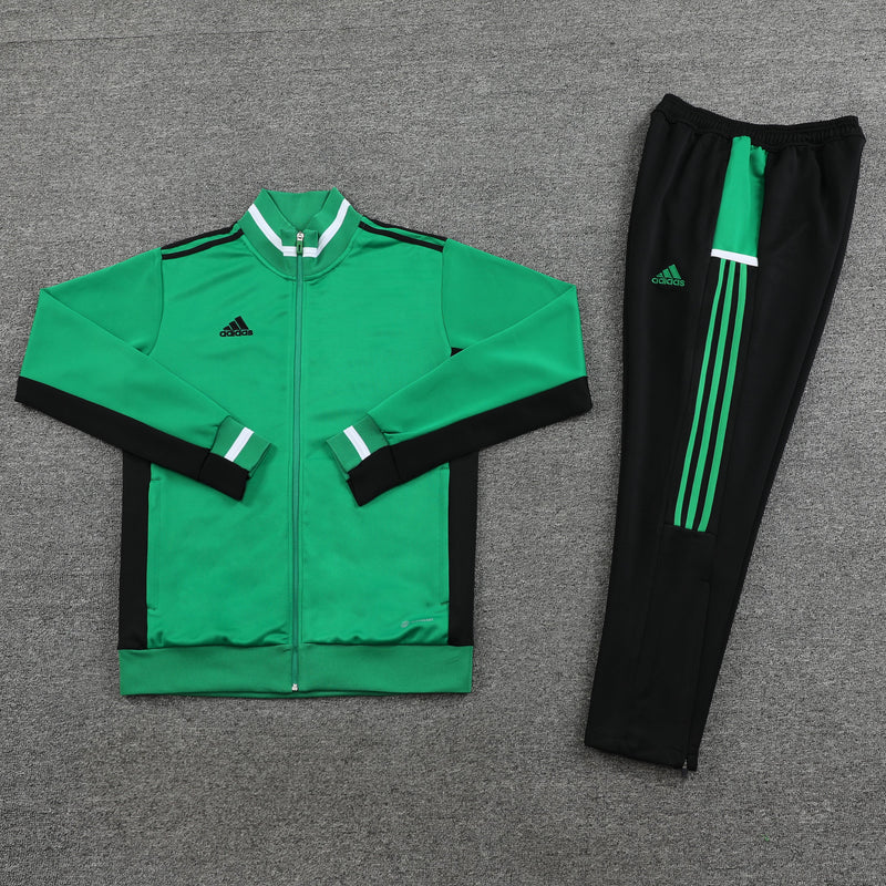 Conjunto de Frio Adidas Sportswear Verde, Preto e Branco