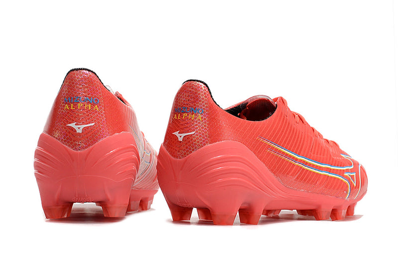 Chuteira Campo Mizuno Alpha FG Laranja "Realease Pack"