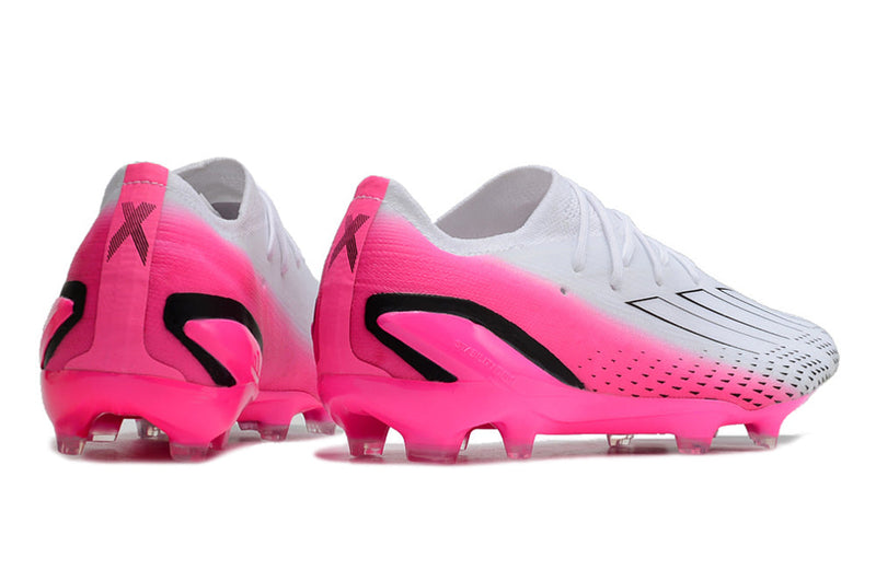 Chuteira Campo Adidas X Speedportal.1 FG Branca e Rosa