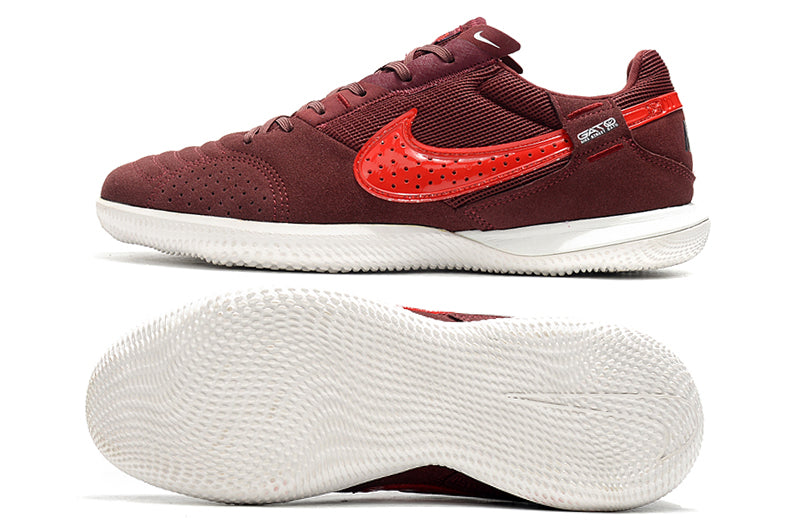 Chuteira Futsal Nike StreetGato IC Bordo e Vermelho