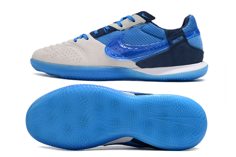 Chuteira Futsal Nike StreetGato IC Cinza e Azul