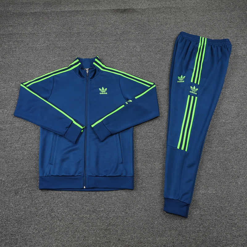 Conjunto de Frio Adidas Sportswear Azul e Verde