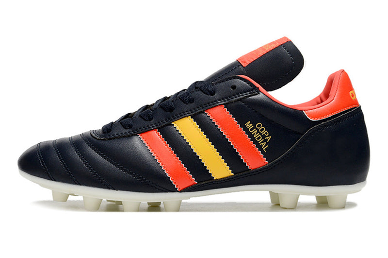 Chuteira Campo Adidas Copa Mundial FG Preta, Vermelho e Amarelo "Spain"