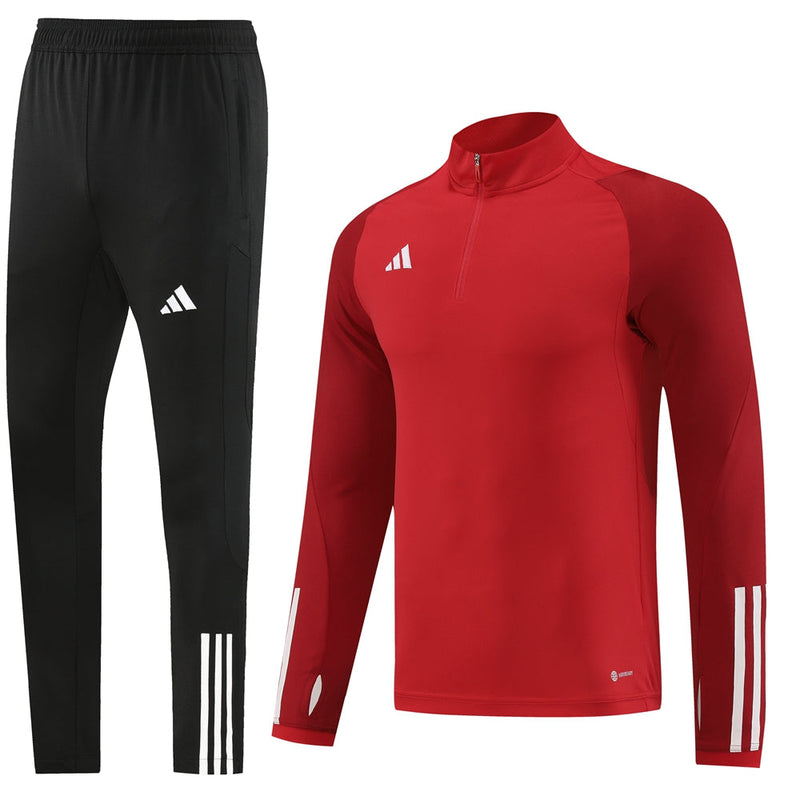 Conjunto de Frio Adidas Training Vermelho e Preto