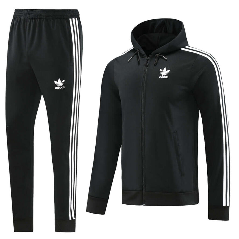 Conjunto de Moletom Adidas com Touca Preto