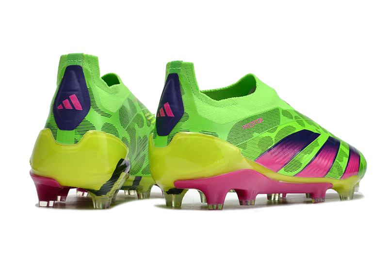 Chuteira Campo Adidas Predator LL Elite FG Verde e Rosa