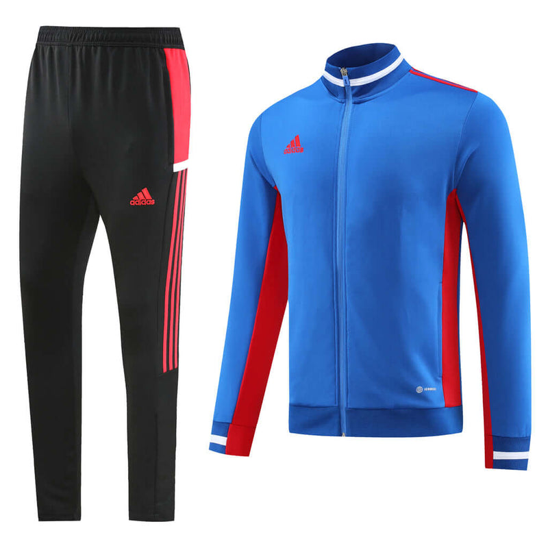 Conjunto de Frio Adidas Sportswear Azul, Vermelho e Preto