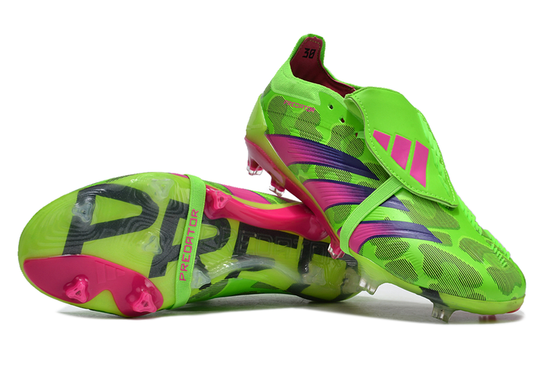 Chuteira Campo Adidas Predator FT 30 Elite FG Verde e Rosa