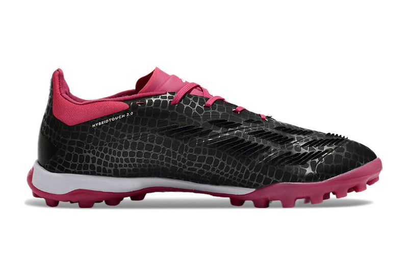 Chuteira Society Adidas Predator Elite TF Preta e Rosa "Predator 30"