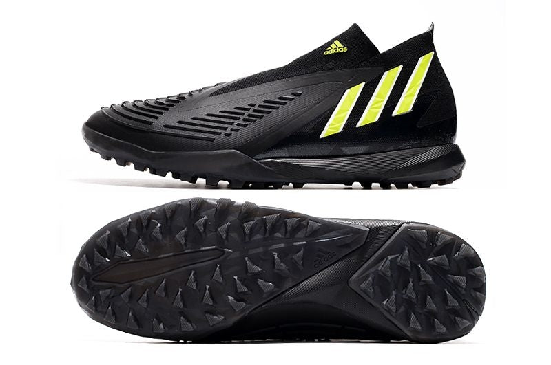 Chuteira Society Adidas Predator Edge+ TF Preto e Verde "Shadow Portal Pack"