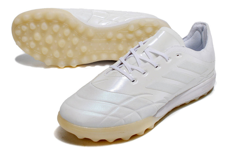 Chuteira Society Adidas Copa Pure.1 TF Branca "Pearlized Pack"