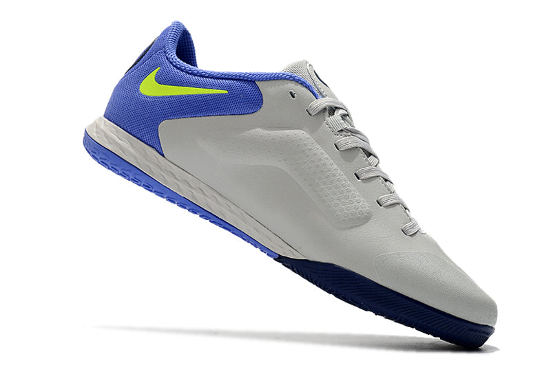 Chuteira Futsal Nike Tiempo Legend 9 Elite IC Cinza e Azul "Recharge Pack"