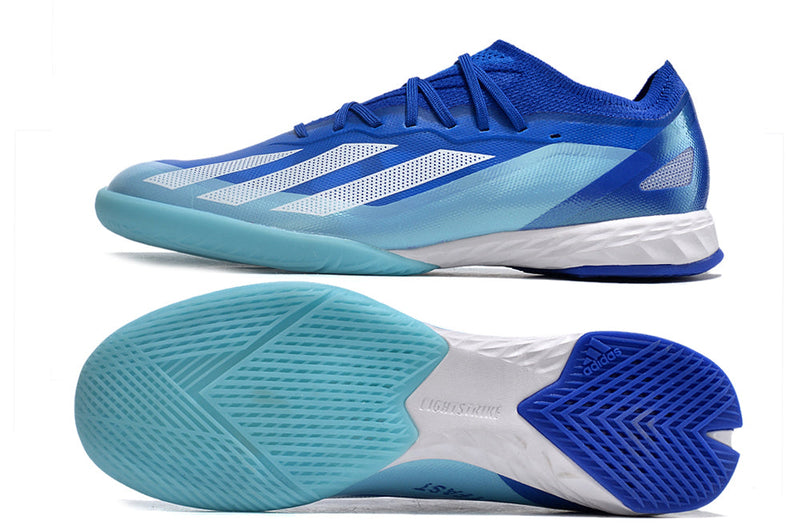 Chuteira Futsal Adidas X CrazyFast.1 IC Azul "Marine Rush Pack"