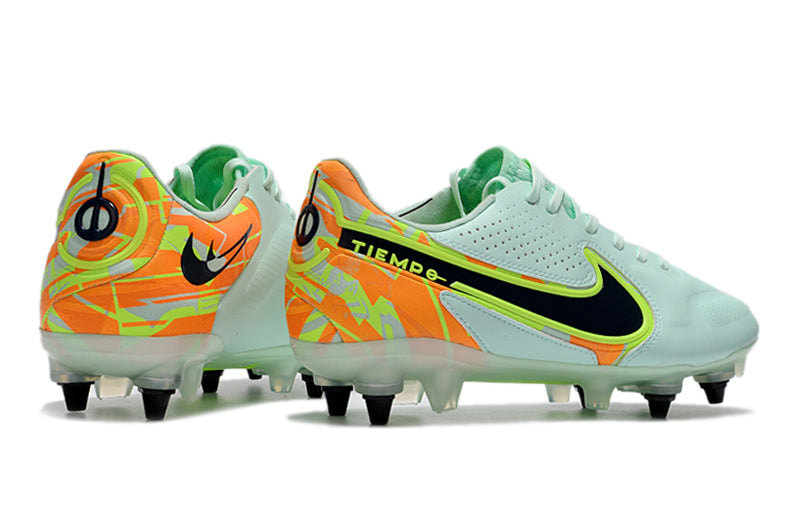 Chuteira Campo Nike Tiempo Legend 9 Elite Trava Mista Verde "Bonded Pack"