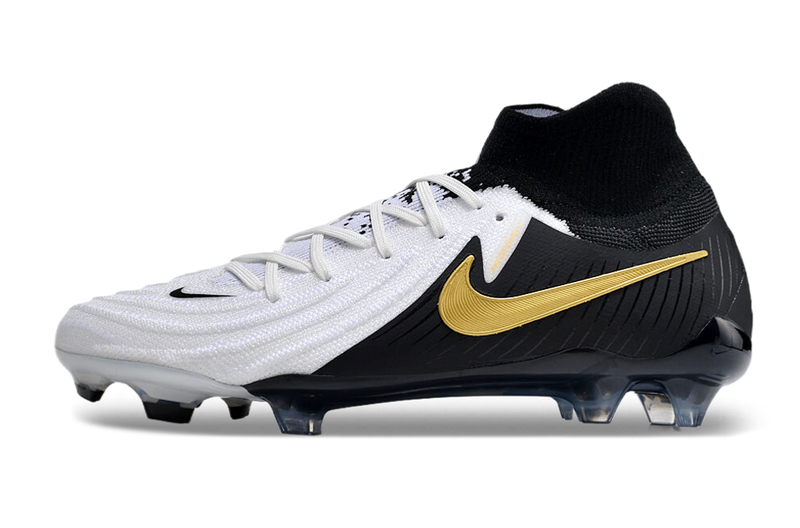 Chuteira Campo Nike Phantom Luna 2 Elite FG Preta e Branca "Mad Ready Pack"