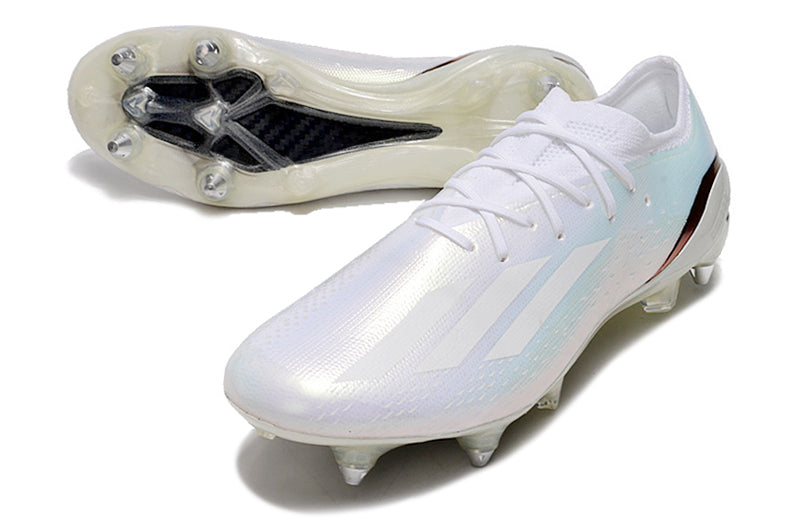 Chuteira Campo Adidas X Speedportal.1 Ponta de Aluminio Branca "Whiteout"