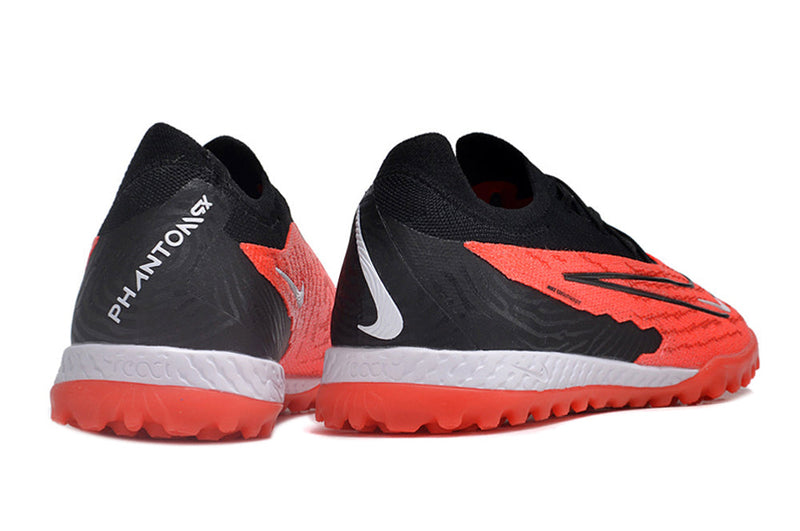 Chuteira Society Nike Phantom GX Elite TF Preta e Vermelha "Ready Pack"