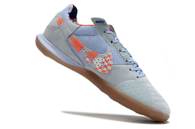 Chuteira Futsal Nike StreetGato IC Azul e Laranja