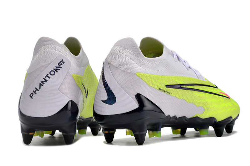 Chuteira Campo Nike Phantom GX Elite Ponta de Aluminio Cinza e Verde "Luminous Pack"