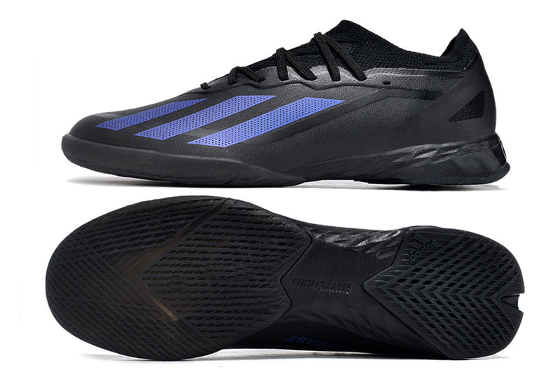 Chuteira Futsal Adidas X Crazyfast.1 IC Preta "Nightstrike Pack"