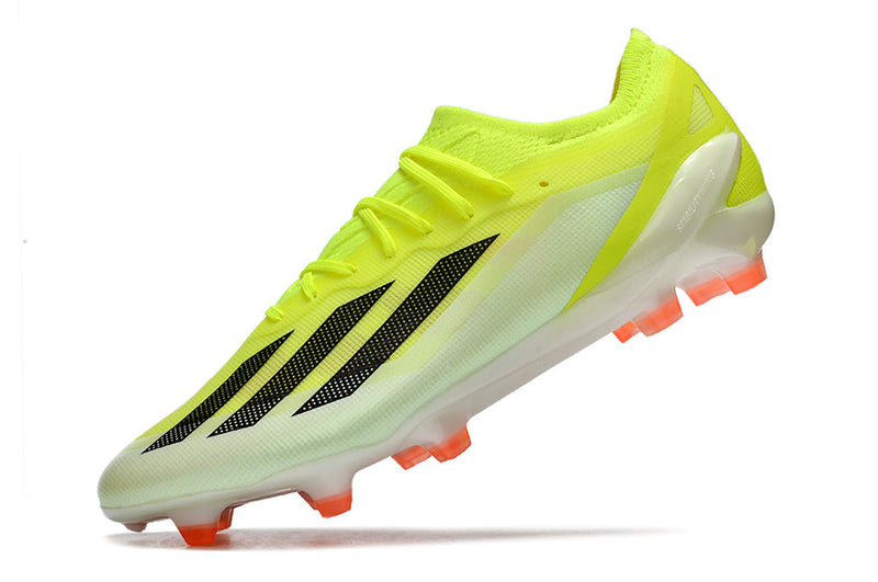 Chuteira Campo Adidas X Crazyfast.1 FG Verde e Laranja "Solar Energy Pack"