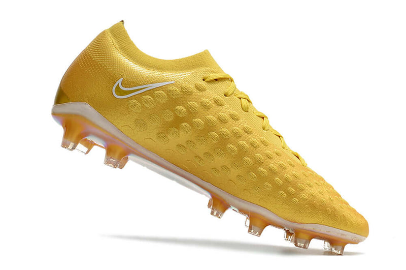 Chuteira Campo Nike Phantom Ultra Venom Elite FG Dourada