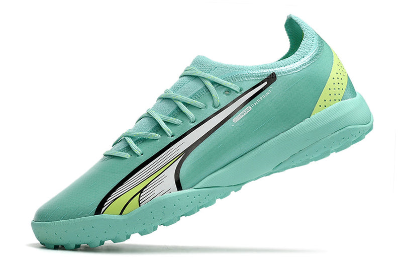 Chuteira Society Puma Ultra Ultimate 1.4 TF Verde "Pursuit Pack"