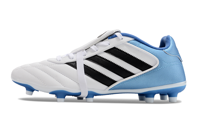 Chuteira Campo Adidas Copa Gloro 2 FG Branca, Azul e Preta