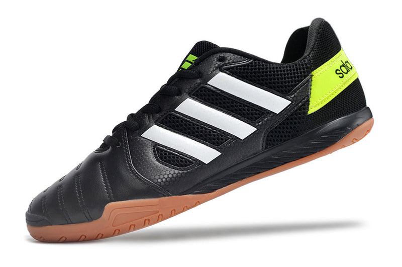 Chuteira Futsal Adidas Top Sala IC Preta e Branca