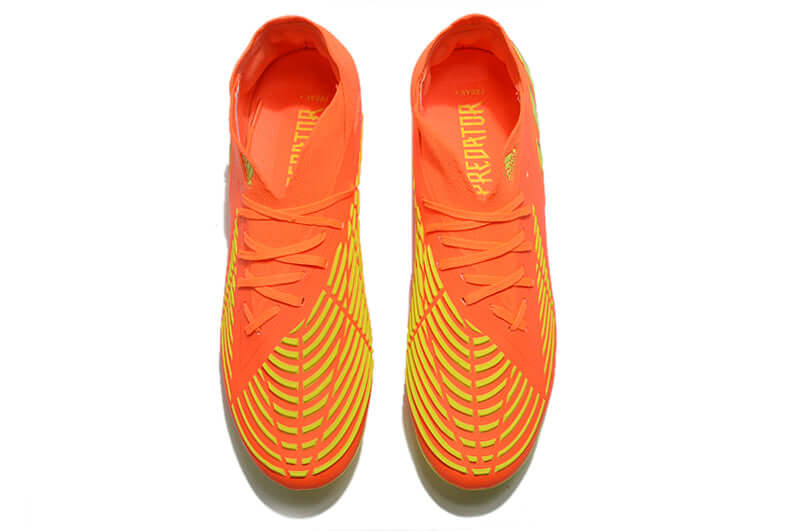 Chuteira Campo Adidas Predator Edge.1 FG Laranja e Amarelo "Game Data Pack"