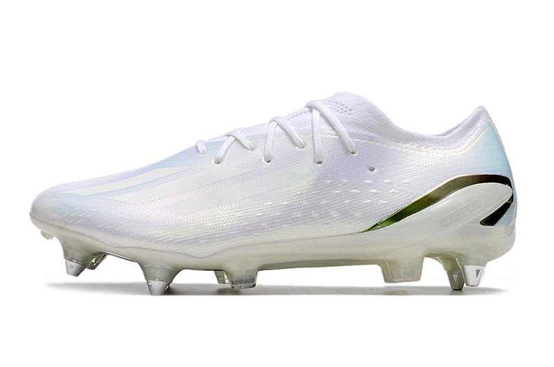 Chuteira Campo Adidas X Speedportal.1 Ponta de Aluminio Branca "Whiteout"