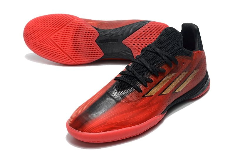 Chuteira Futsal Adidas X Speedflow.1 IC Vermelho e Preto "Showndown Pack"