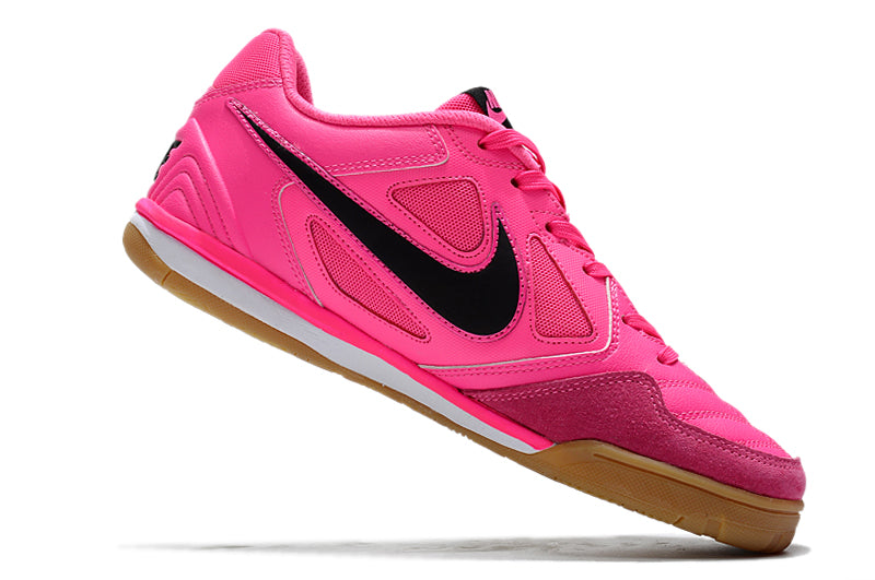 Chuteira Futsal Supreme x Nike SB Gato IC Rosa e Preto