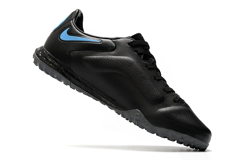 Chuteira Society Nike Tiempo Legend 9 Elite TF Preto e Azul "Renew Pack"