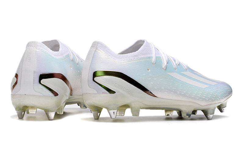 Chuteira Campo Adidas X Speedportal.1 Ponta de Aluminio Branca "Whiteout"