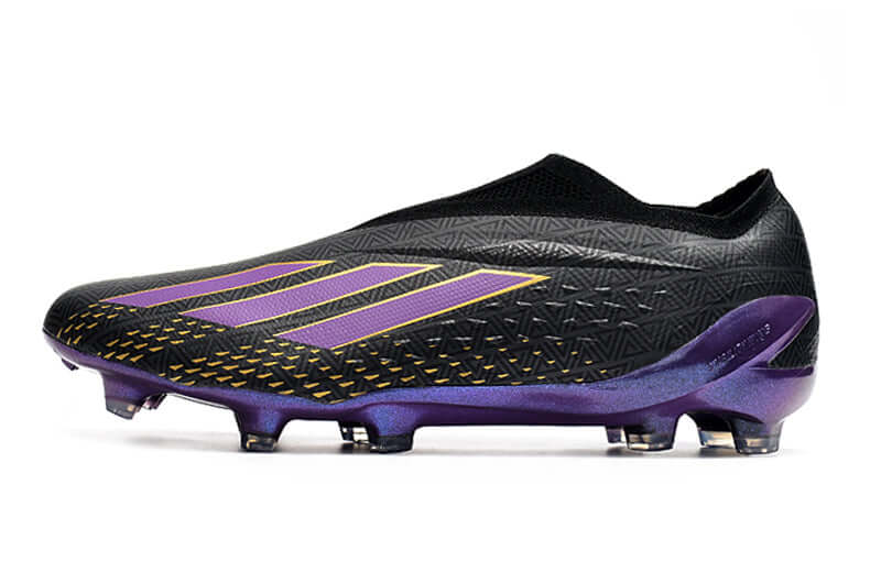 Chuteira Campo Adidas X Speedportal+ FG Preto e Roxo