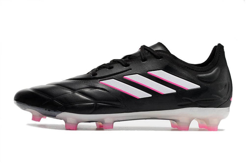 Chuteira Campo Adidas Copa Pure.1 FG Preta, Rosa e Branca "Own You Football Pack"