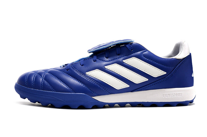 Chuteira Society Adidas Copa Gloro TF Azul e Branco