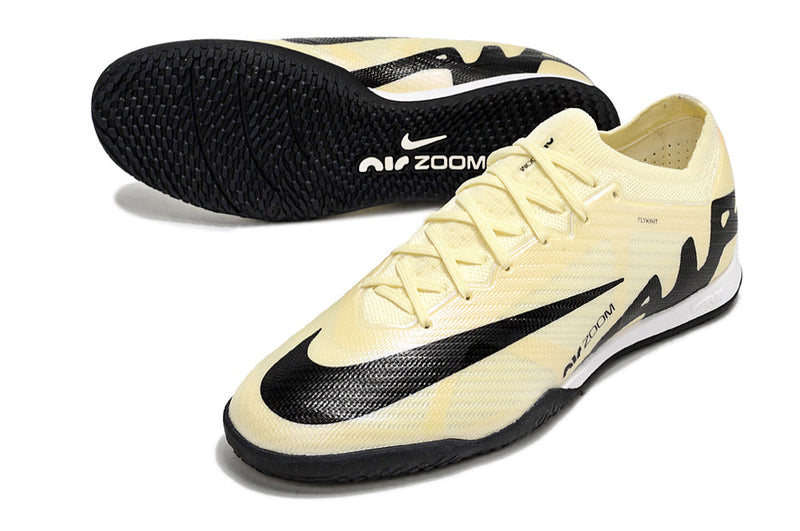 Chuteira Futsal Nike Air Zoom Mercurial Vapor 15 Elite IC Bege e Preto "Mad Ready Pack"