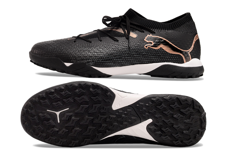 Chuteira Society Puma Future 7 TF Preta "Eclipse Pack"