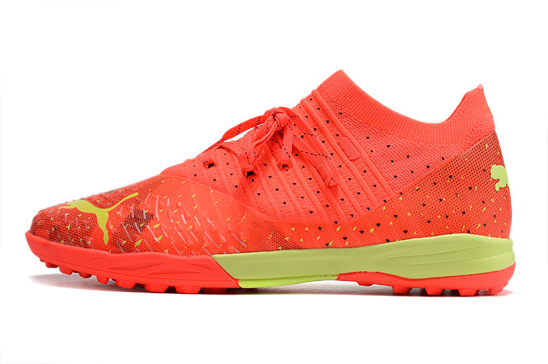 Chuteira Society Puma Future Z 1.4 TF Laranja "Fearless Pack"