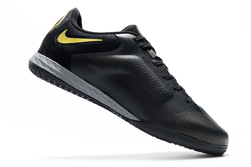 Chuteira Futsal Nike Tiempo Legend 9 Elite IC Preto e Dourado