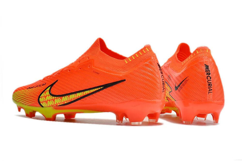 Chuteira Campo Nike Air Zoom Mercurial Vapor 15 Elite FG Laranja e Amarelo