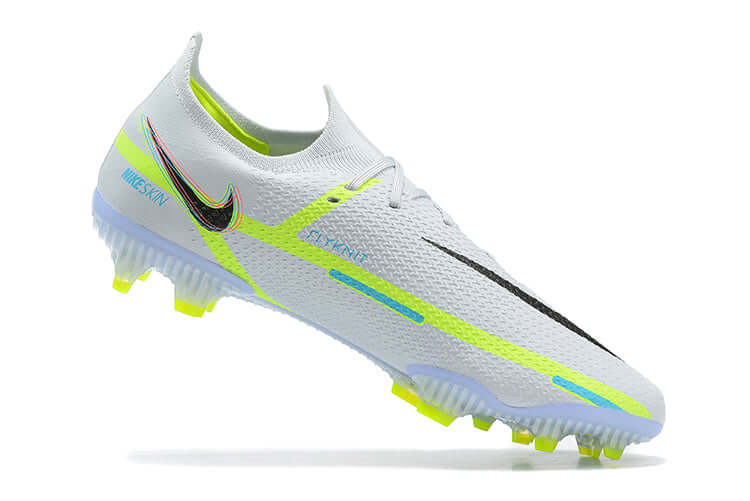 Chuteira Campo Nike Phantom GT2 DF Elite FG Branco e Verde "Progress Pack"