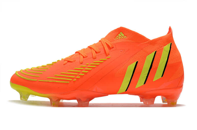 Chuteira Campo Adidas Predator Edge.1 FG Laranja e Amarelo "Game Data Pack"