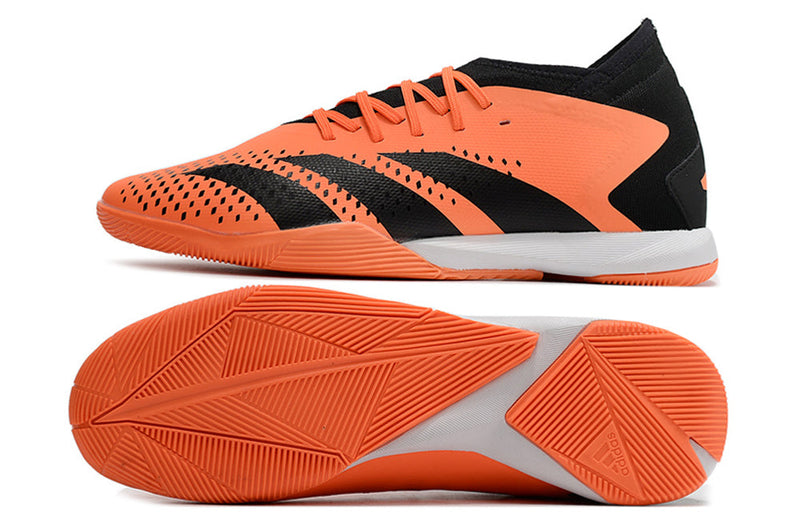 Chuteira Futsal Adidas Predator Accuracy.1 IC Laranja e Preta "Heatspawn Pack"